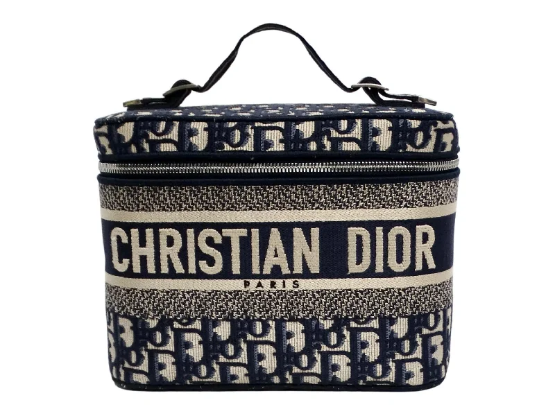 Christian Dior Oblique Monogram Canvas Travel Vanity Case