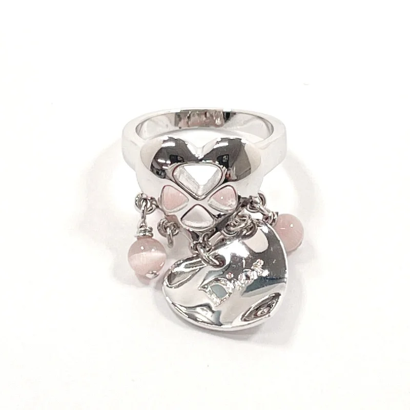 Dior Ring metal Silver heart Women 4 Used Authentic