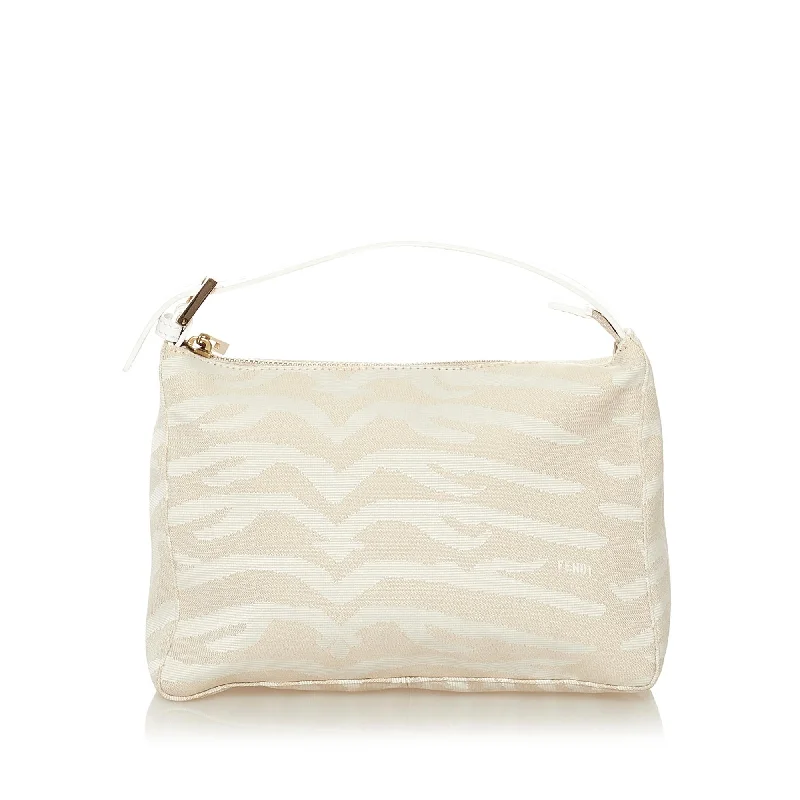 Fendi Tiger Print Canvas Handbag