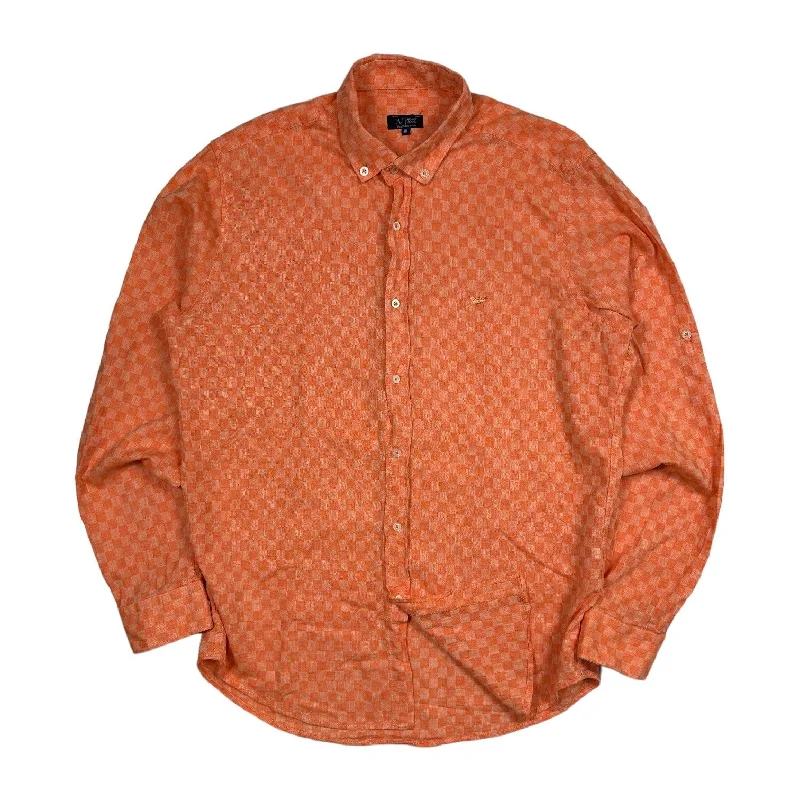 Armani Jeans Patterend Orange Shirt