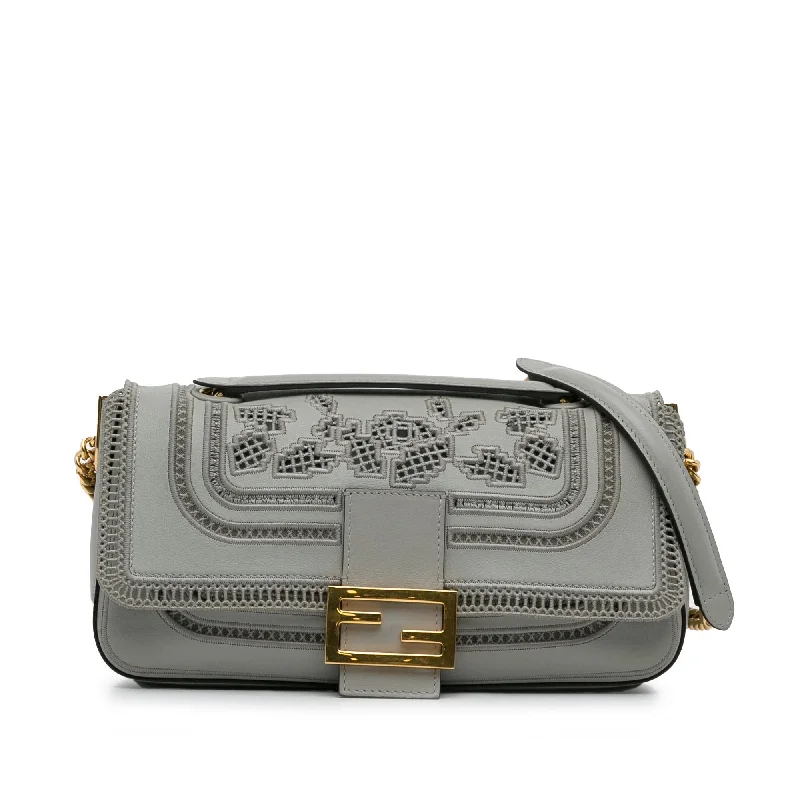 Fendi Embroidered Lace Baguette Chain (SHG-zdSYoP)