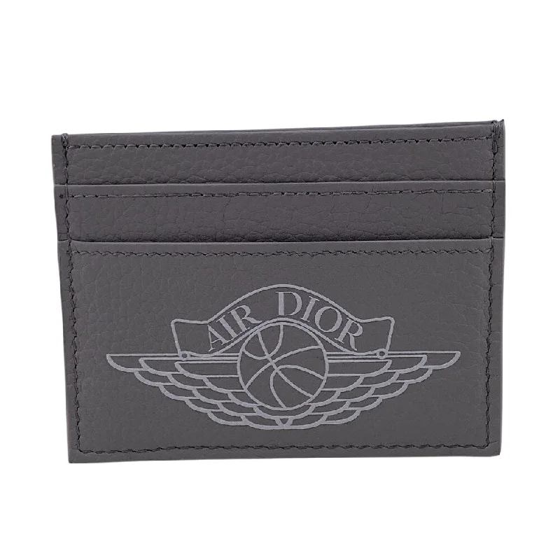 Christian Dior Card Case leather gray AIR DIOR