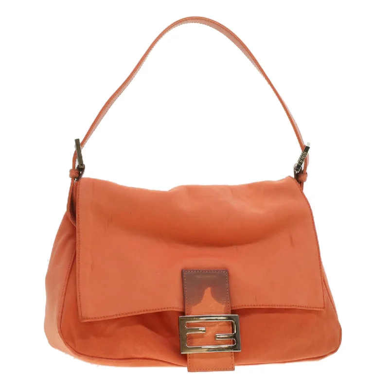 FENDI Mamma Baguette Shoulder Bag Nylon Orange 2354/26325/018  yk6078