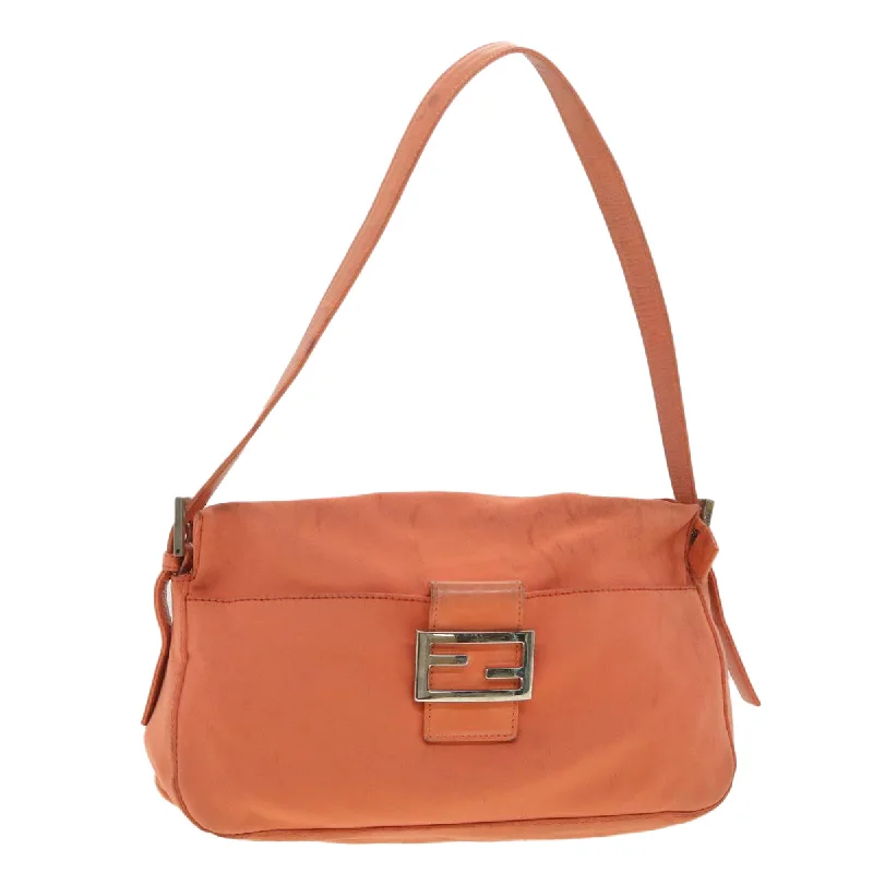 FENDI Mamma Baguette Shoulder Bag Nylon Orange 2321.26566.018  38105