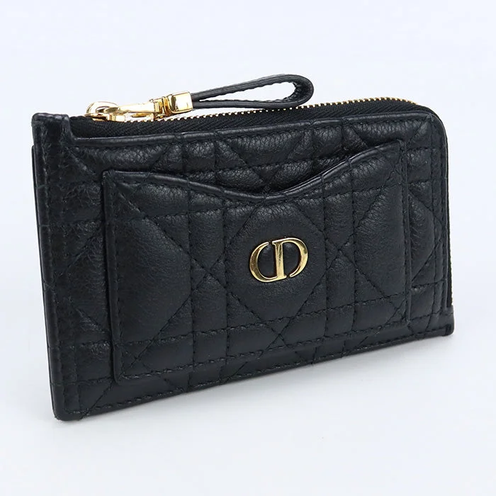 Christian Dior S5131UWHC M900 Cosmos ZipCardHolder Dior Caro Case Calfskin black