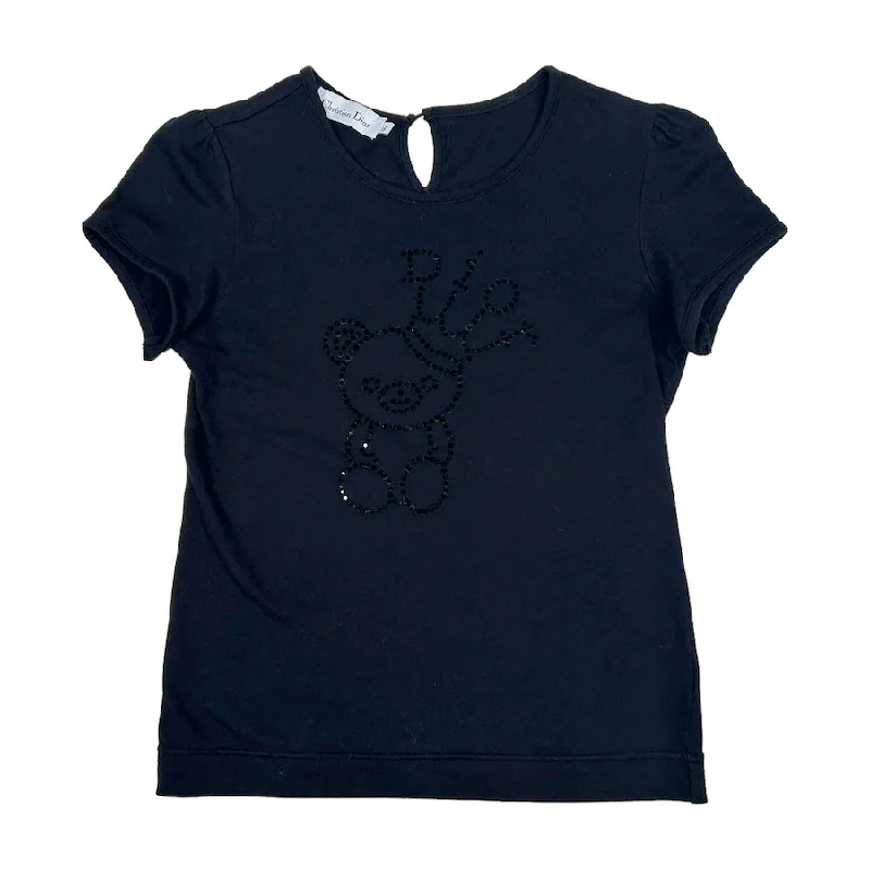 DIOR KING TEDDY BEAR DIAMONTE TOP - BLACK