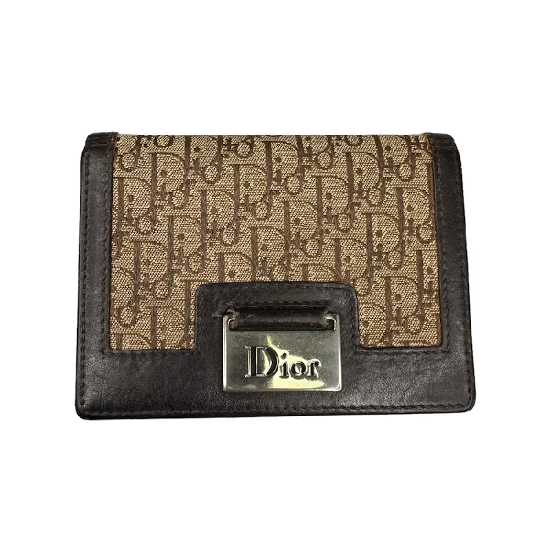 DIOR TROTTER CANVAS BI-FOLD CARD HOLDER