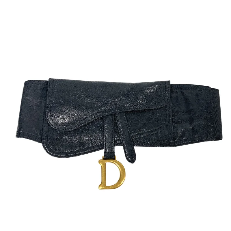 Christian Dior belt leather black