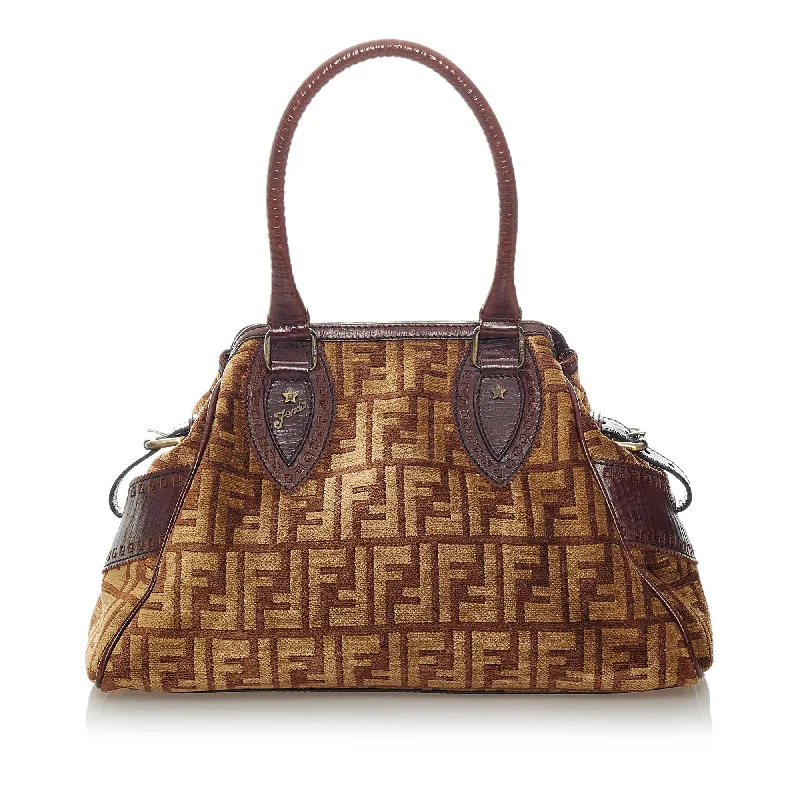 Fendi Zucca Etniko Canvas Handbag