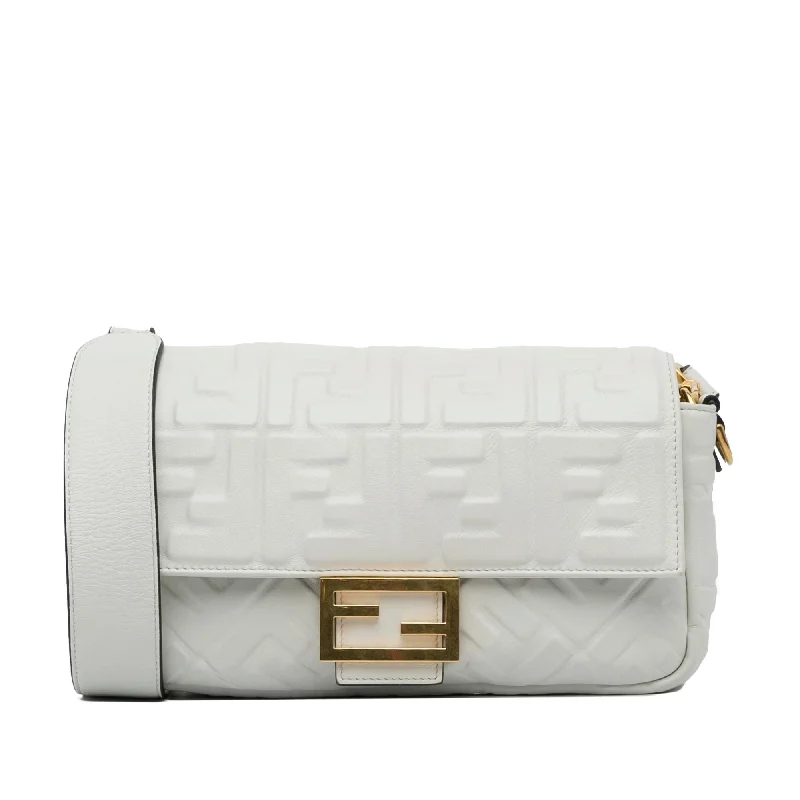 Fendi Medium Embossed FF Baguette (SHG-DinKAf)