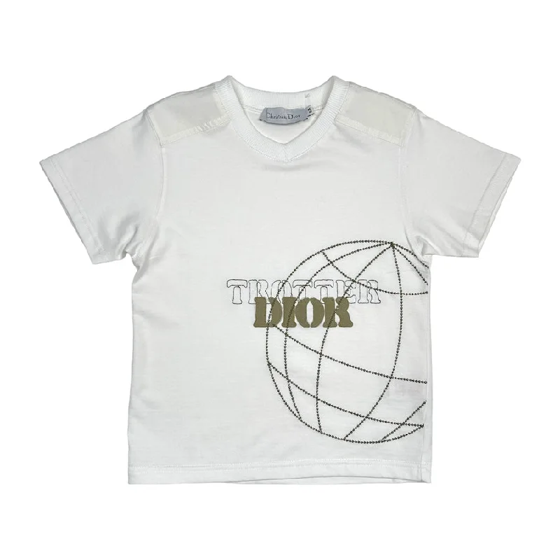 (KIDS) DIOR TROTTER GLOBE PRINT TEE (6A)