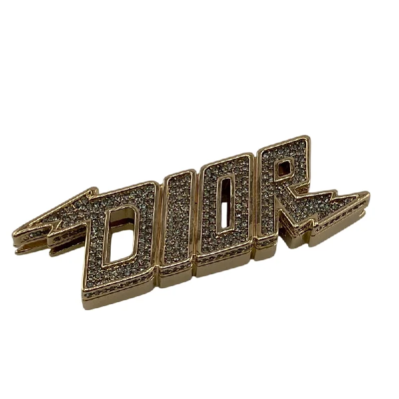 Dior charm Gold Plated, Rhinestone gold