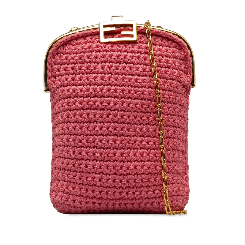 Fendi Crochet Baguette Phone Bag (SHG-8FMN6T)