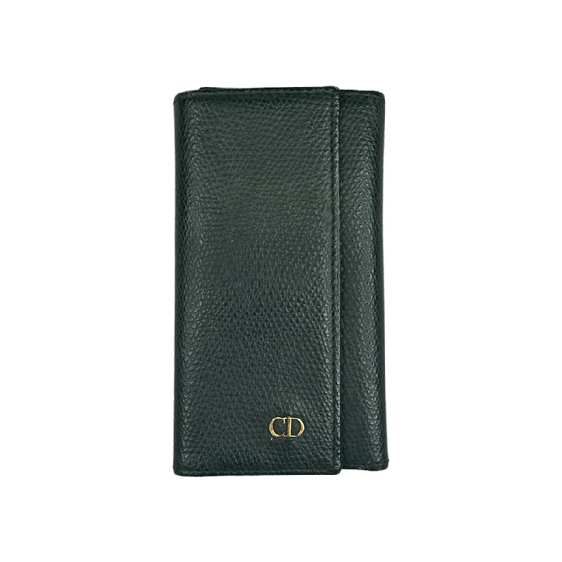 DIOR LEATHER KEY HOLDER - GREEN