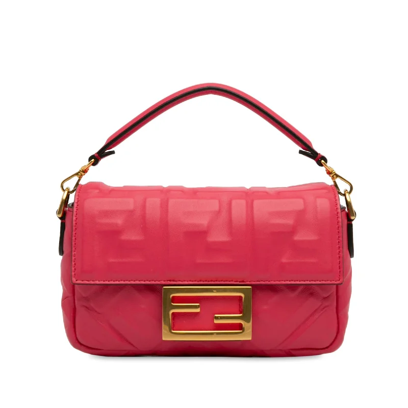 Fendi Mini FF Embossed Baguette (SHG-4aa1Gj)