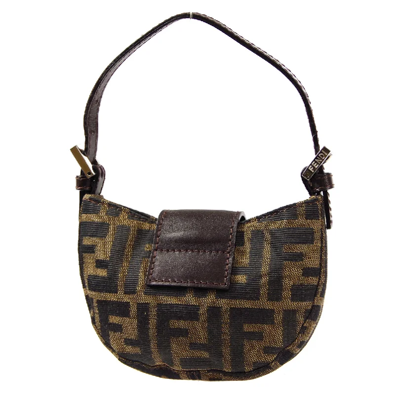 FENDI Zucca Mini Handbag Brown 48614