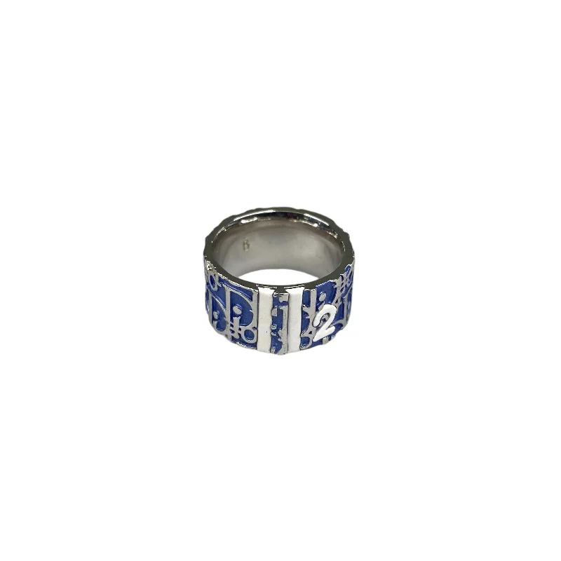 DIOR BLUE TROTTER MONOGRAM RING