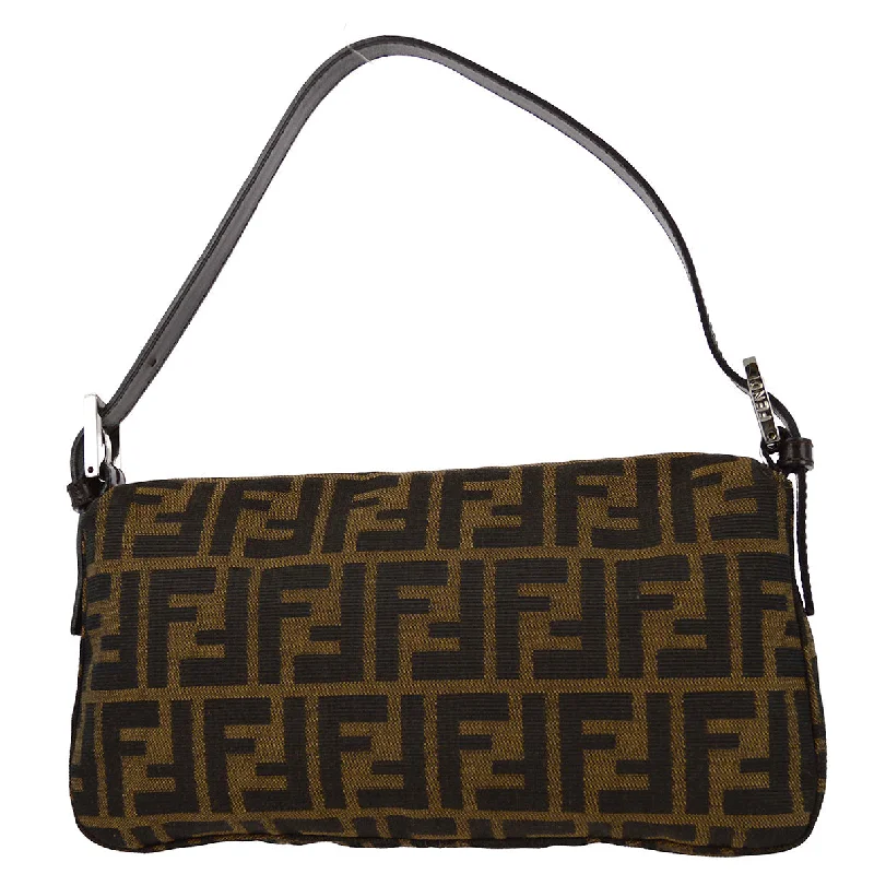 Fendi Brown Zucca Baguette Handbag