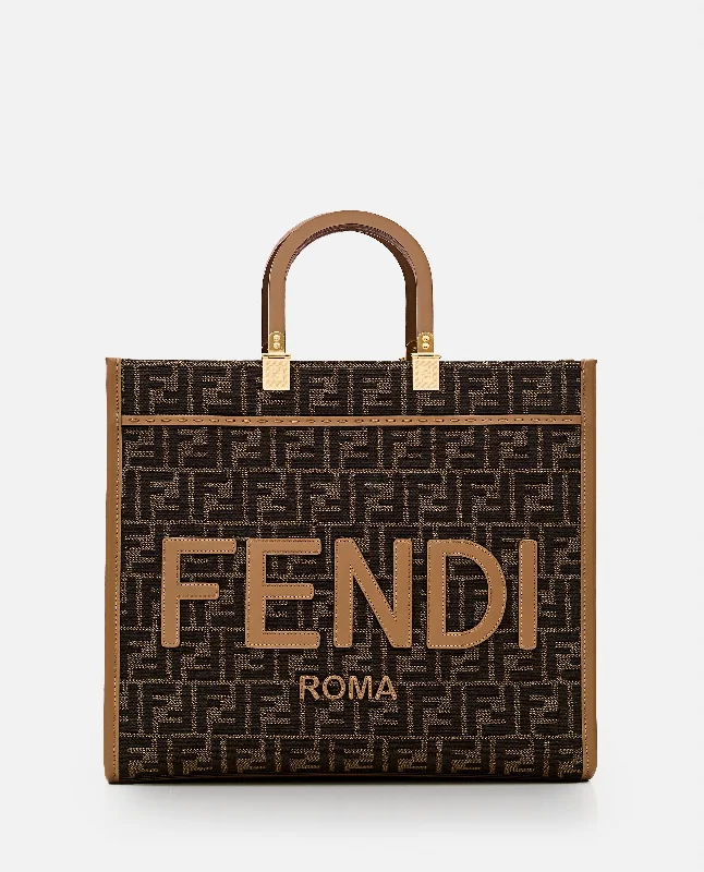 Fendi Women Fendi Sunshine Jacquard Tote Bag