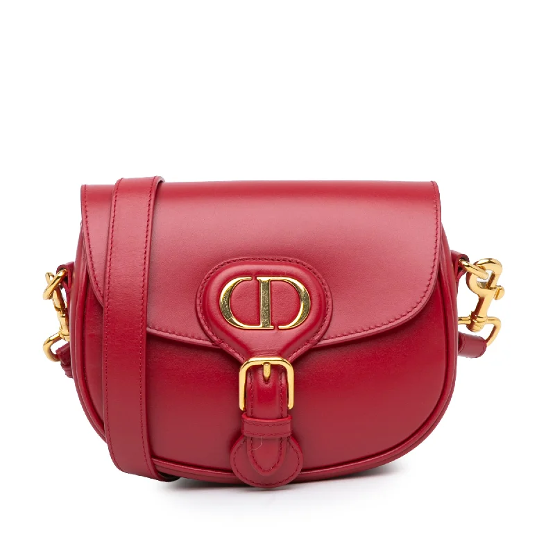 Red Dior Small Leather Bobby Crossbody