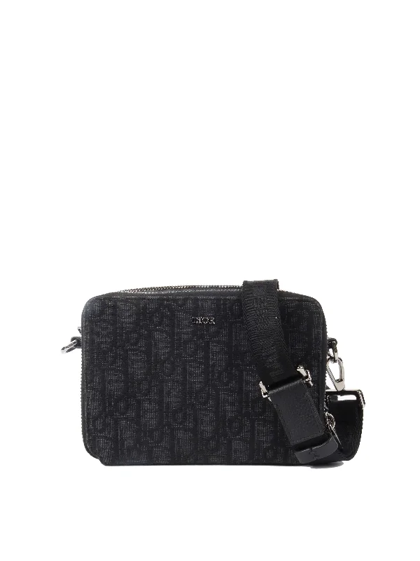 Dior Pouch With Strap Black Dior Oblique Jacquard