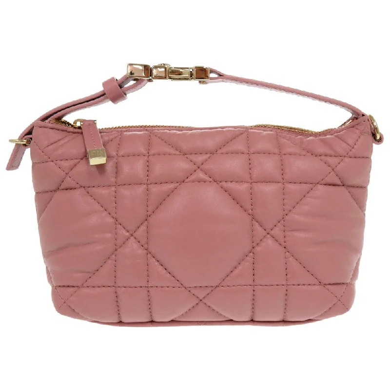 Dior Pouch SO MA 0262 leather pink Dior Small Nomad Pouch Accessory Pouch Women Used Authentic