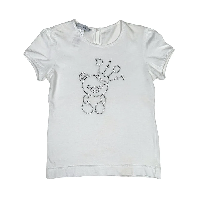 DIOR KING TEDDY BEAR DIAMONTE TOP - WHITE