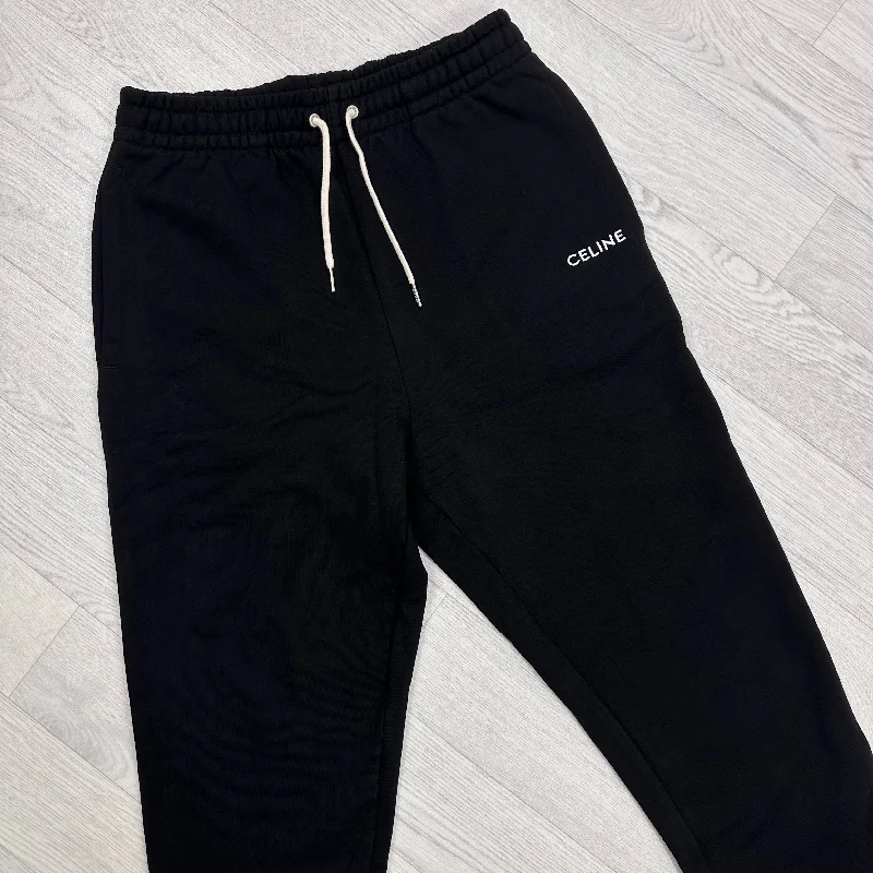 Embroidered Joggers Black