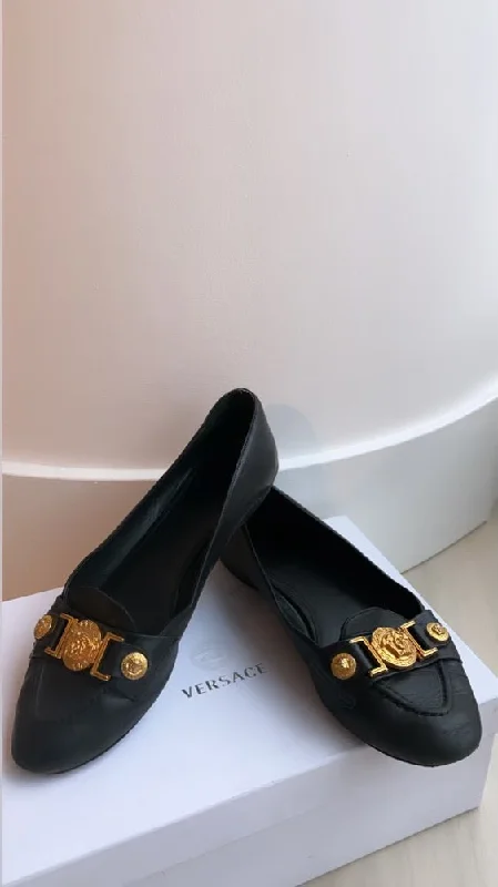 Versace Signature Flats Size 5