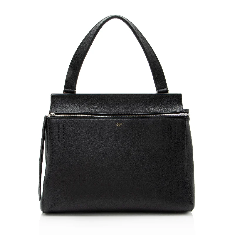 Celine Pebbled Leather Edge Medium Tote (SHF-9b8sDY)