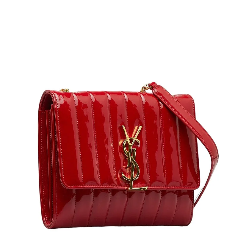 Saint Laurent Vicky Bag in Patent Leather Red 554125