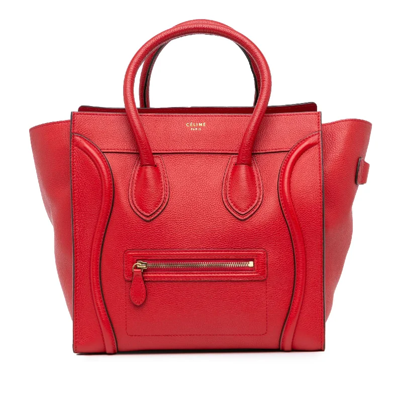 Celine Mini Leather Luggage Tote (SHG-hNogI3)