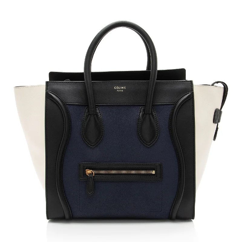 Celine Drummed Calfskin Mini Luggage Tote (SHF-emBVnY)