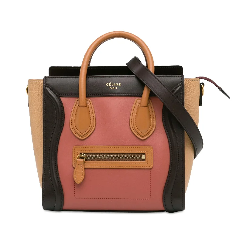 Celine Nano Tricolor Luggage Tote (SHG-CLojs1)