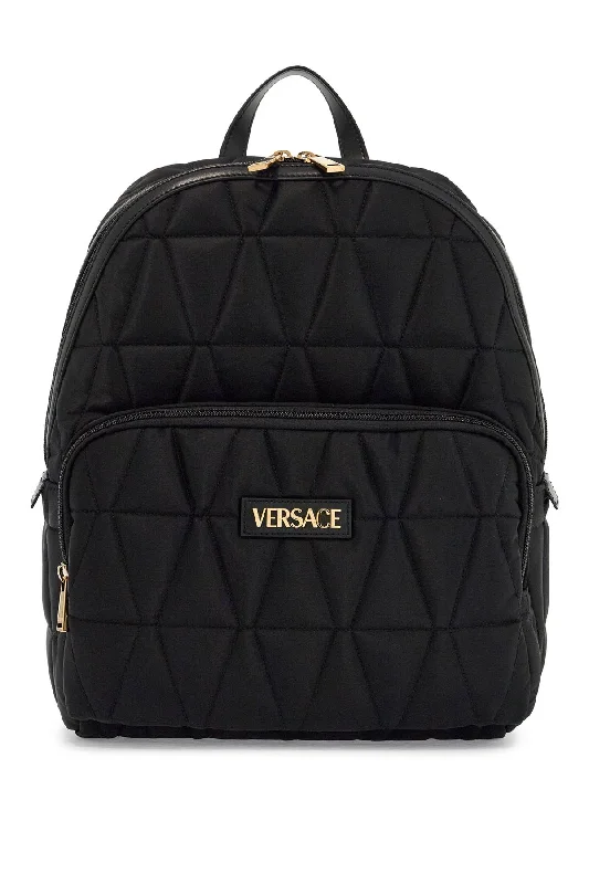 QUILTED NYLON BACKPACK