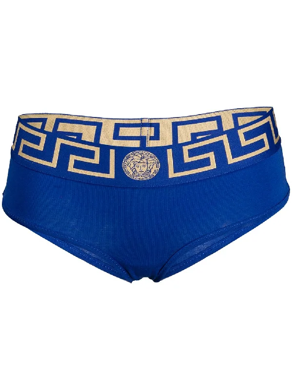 Versace Blue Greek Key Cheekini