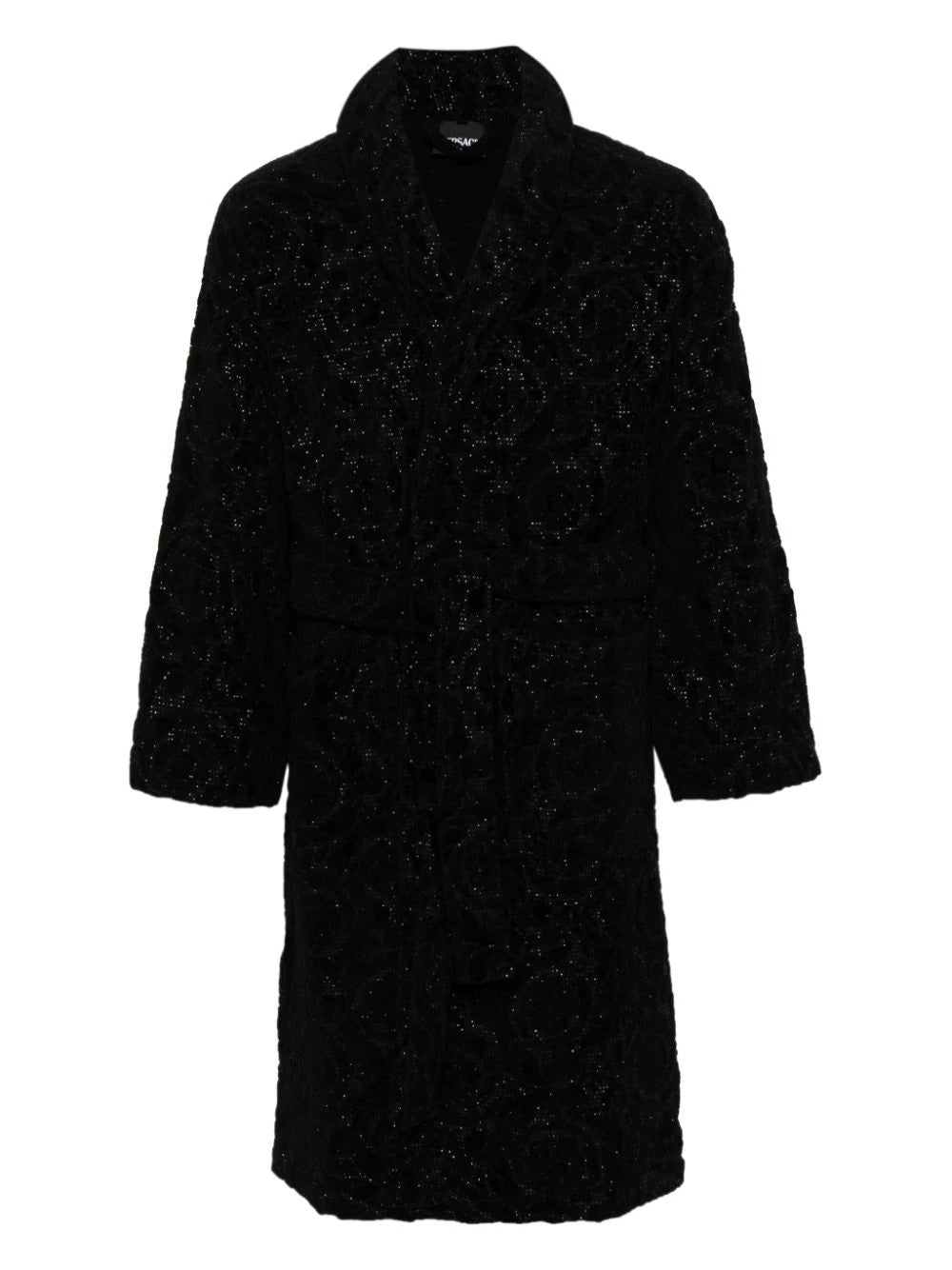 Versace Anthracite Barocco Bathrobe