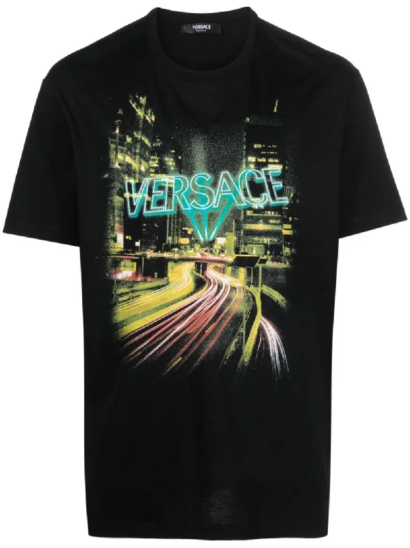 Versace T-shirts and Polos Black