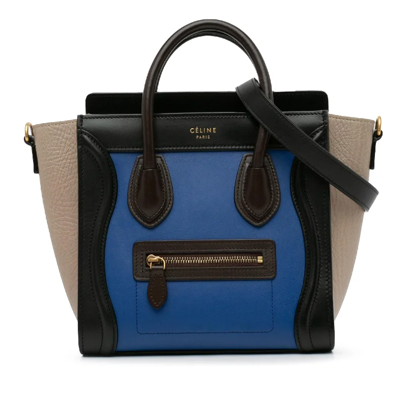 Celine Nano Tricolor Luggage Tote (SHG-wKlqAf)