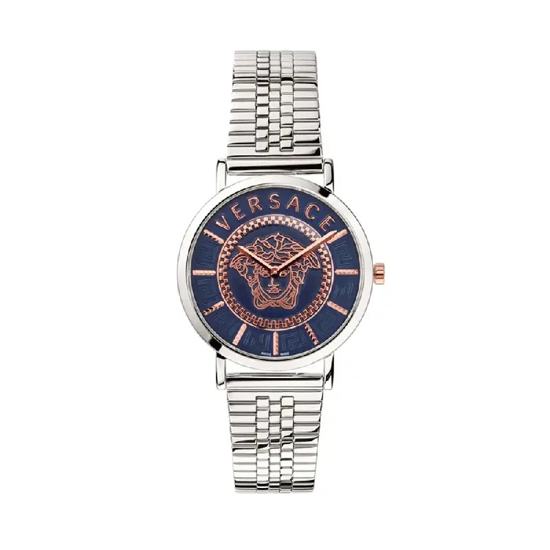 Versace Womens Blue Dial Bracelet Analogue Watch - VEK400821