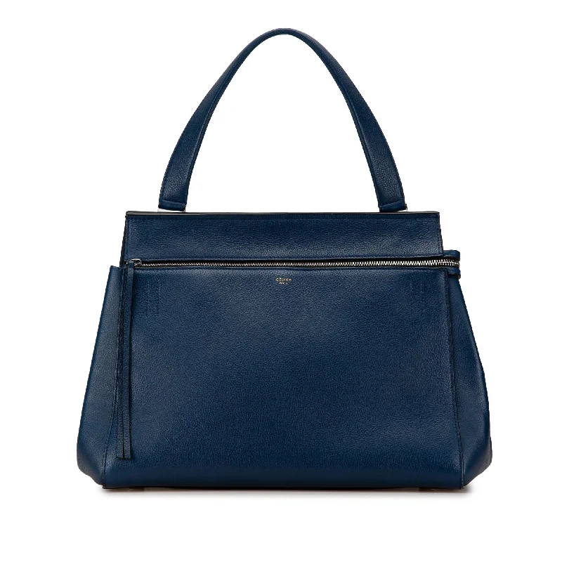 Celine Medium Leather Edge Handbag (SHG-Eqw3jS)