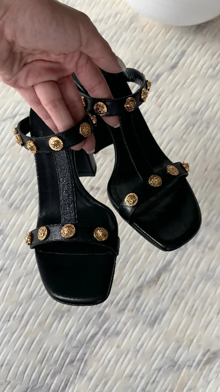 Versace Medusa Sandal Heels Size 8