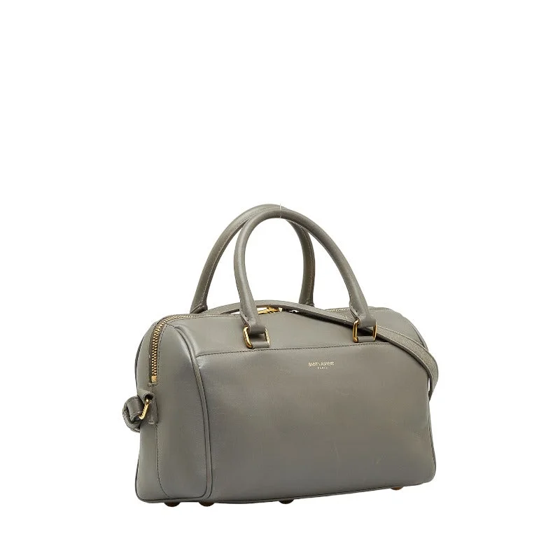 Saint Laurent Duffle Bag in Calf Leather Grey 330958