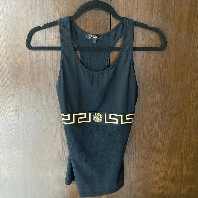 Versace Logo Mesh Tank Size S