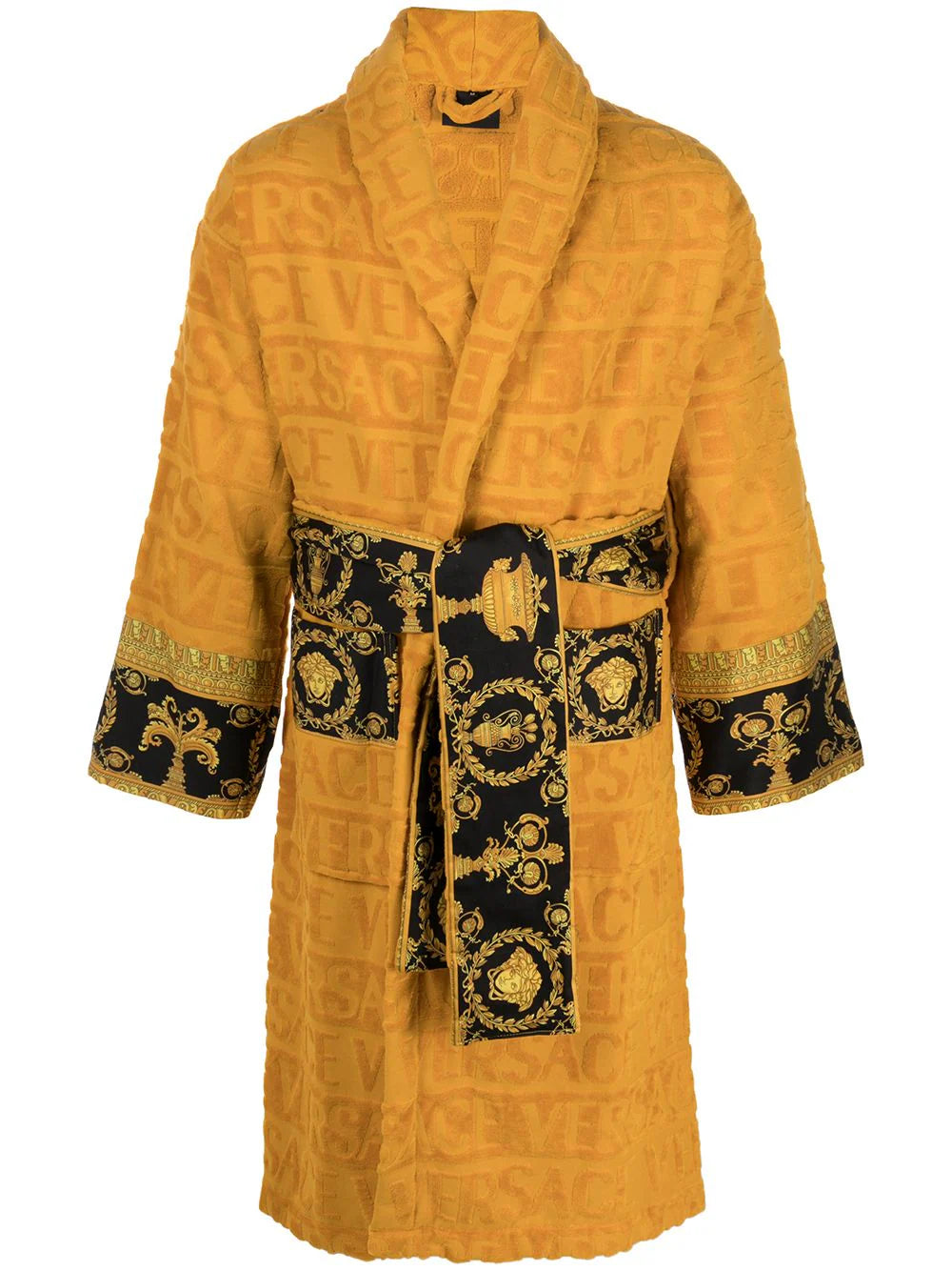 Versace Gold I ♡ Baroque Trim Bathrobe