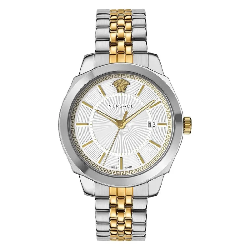 Versace Men's Watch Icon Classic White Two-Tone Bracelet VEV901223