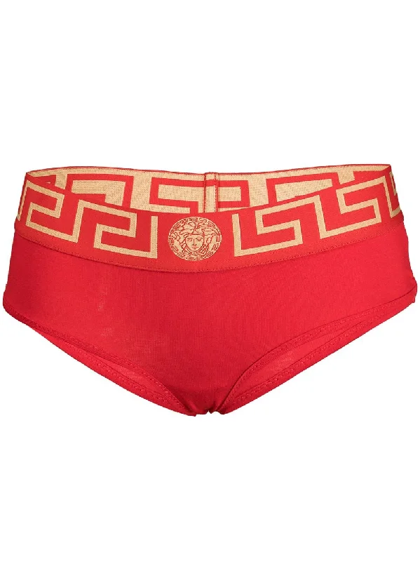 Versace Red Greek Key Cheekini