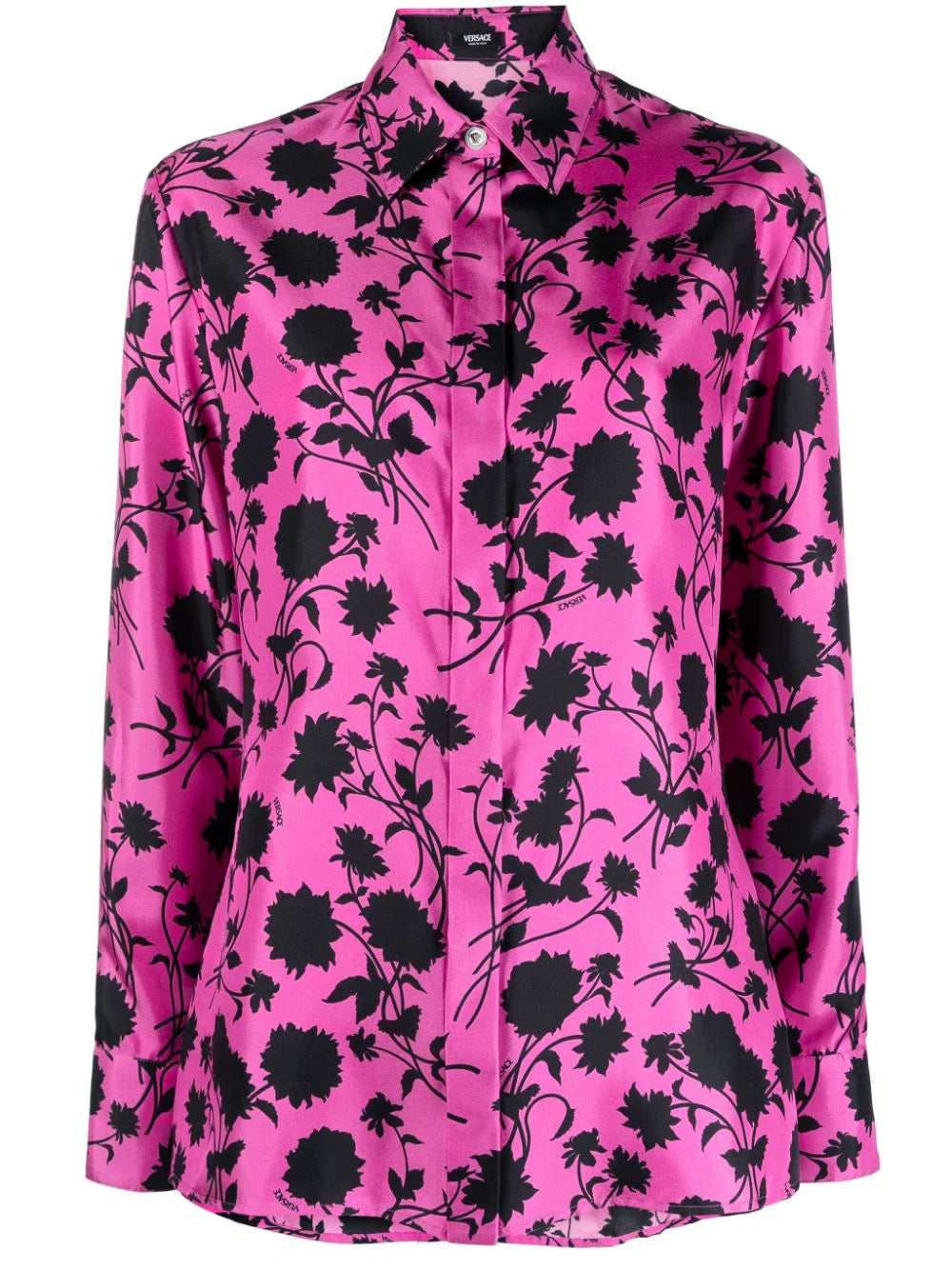 Versace Waterlily Silk Shirt