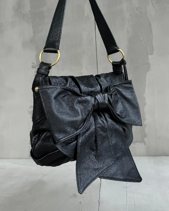 YVES SAINT LAURENT FW05 LEATHER BOW BAG