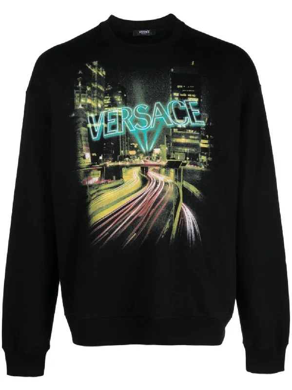 Versace Sweaters Black